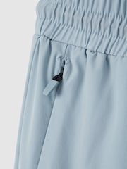 Reiss Blue Silver Dax Castore Water Repellent Track Joggers - Image 8 of 8
