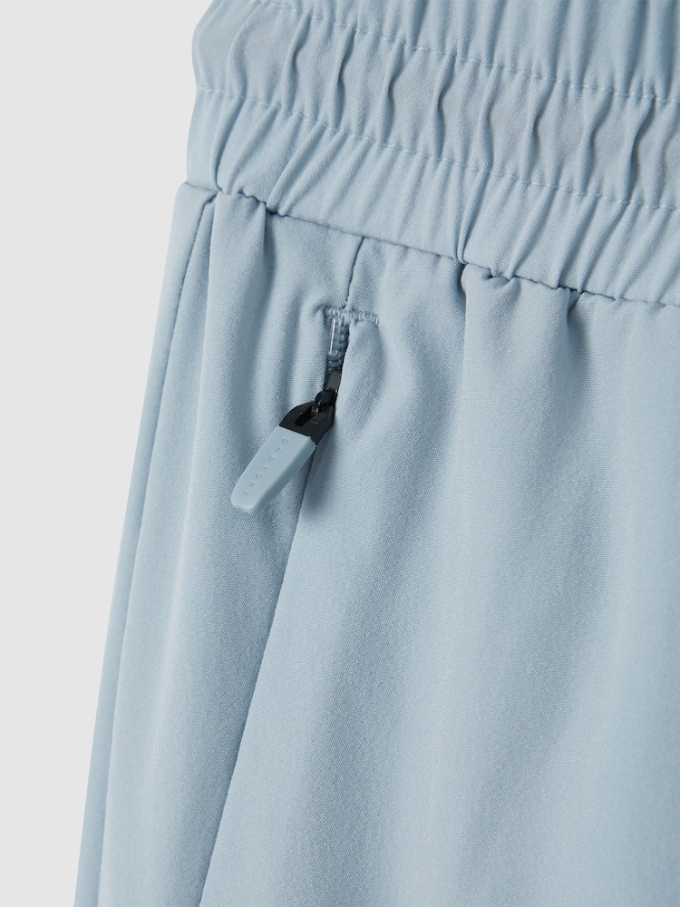 Reiss Blue Silver Dax Castore Water Repellent Track Joggers - Image 8 of 8