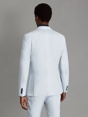 Zartblau - Reiss Kin Einreihiger Leinen-Blazer in schmaler Passform - Bild 5 von 6