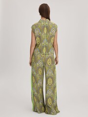 Florere Printed Wide Leg Trousers - Image 5 of 6