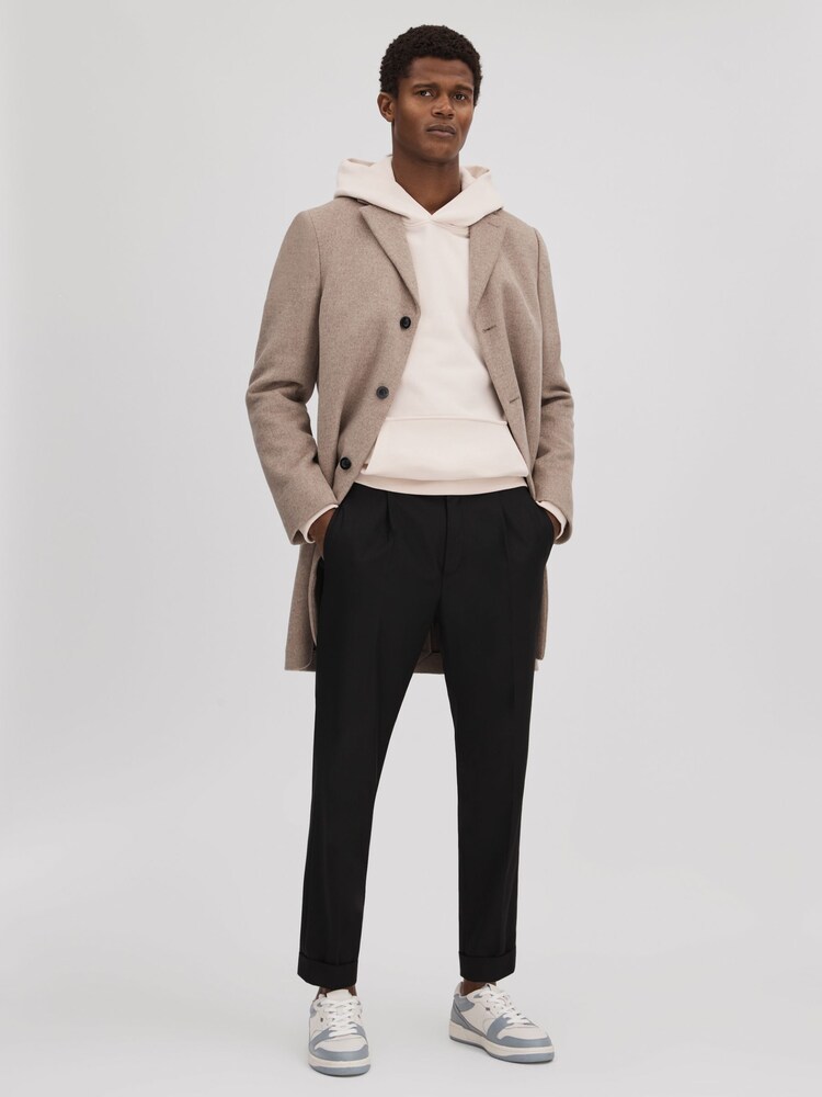 Reiss Clothing Reiss Grey Hoodie REISS Knit Hoodie HOLLAND In Blue