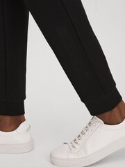Reiss Black Mantle Interlock Jersey Joggers - Image 5 of 7