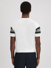 Reiss Sage Multi Auckland Mercerised Cotton Crew Neck T-Shirt - Image 5 of 6