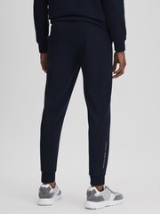 Reiss Midnight Navy Carter Castore Jersey Tapered Joggers - Image 5 of 6