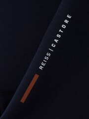 Reiss Midnight Navy Carter Castore Jersey Tapered Joggers - Image 6 of 6
