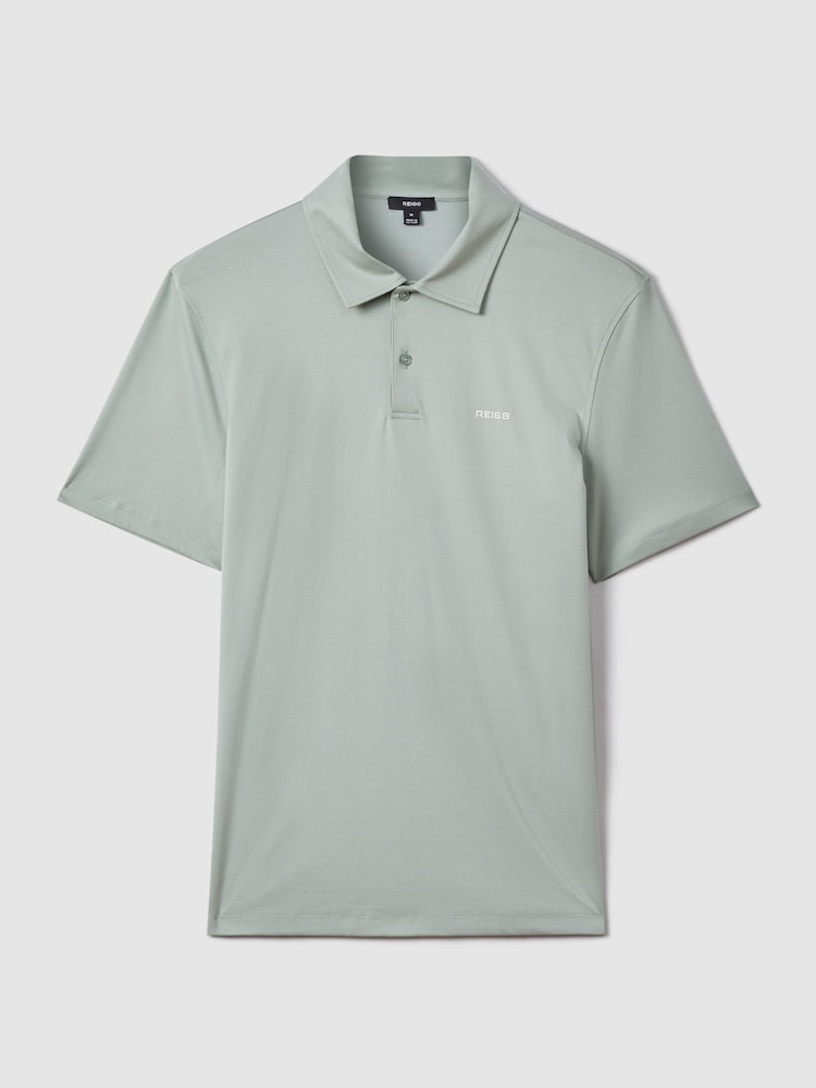 Reiss Sage Owens Slim Fit Cotton Polo Shirt - Image 2 of 6