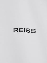 Reiss White Owens Slim Fit Cotton Polo Shirt - Image 6 of 6