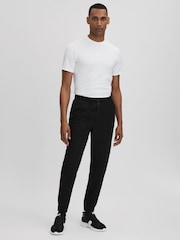 Reiss Onyx Black Dax Castore Water Repellent Track Joggers - Image 6 of 8
