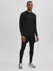 Reiss Onyx Black Holt Holt Castore Performance Leggings - Image 3 of 8