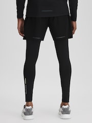 Reiss Onyx Black Holt Holt Castore Performance Leggings - Image 5 of 8