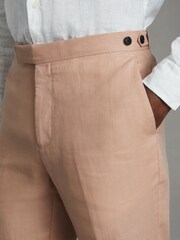 Reiss Kin Linen Tapered Trousers Slim-Fit - Imagen 4 de 6