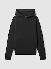 Negro lavado - Sudadera casual de algodón con capucha Alexander de Reiss - Imagen 2 de 5