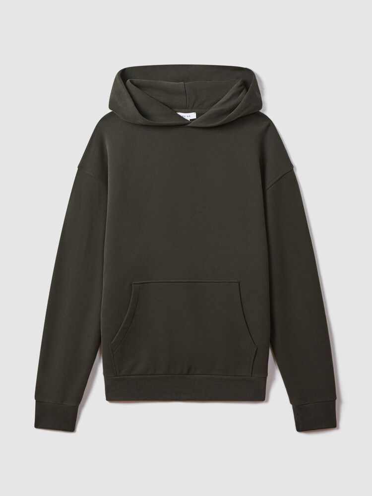 Khaki - Reiss Alexander Kapuzensweatshirt aus Baumwolle in Casual Fit - Bild 2 von 5 Khaki - Reiss Alexander Kapuzensweatshirt aus Baumwolle in Casual Fit - Bild 2 von 5