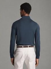 Reiss Bitter Chocolate/Anthracite Blackhall 2 Pack Two Pack Of Merino Wool Zip-Neck Jumpers - Image 5 of 5