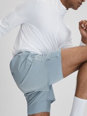 Reiss Blue Silver Robert Castore Water Repellent 2-in-1 Shorts - Image 7 of 8