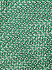 Reiss Bright Green/White Shape Printed Drawstring Swim Shorts - Image 6 of 6