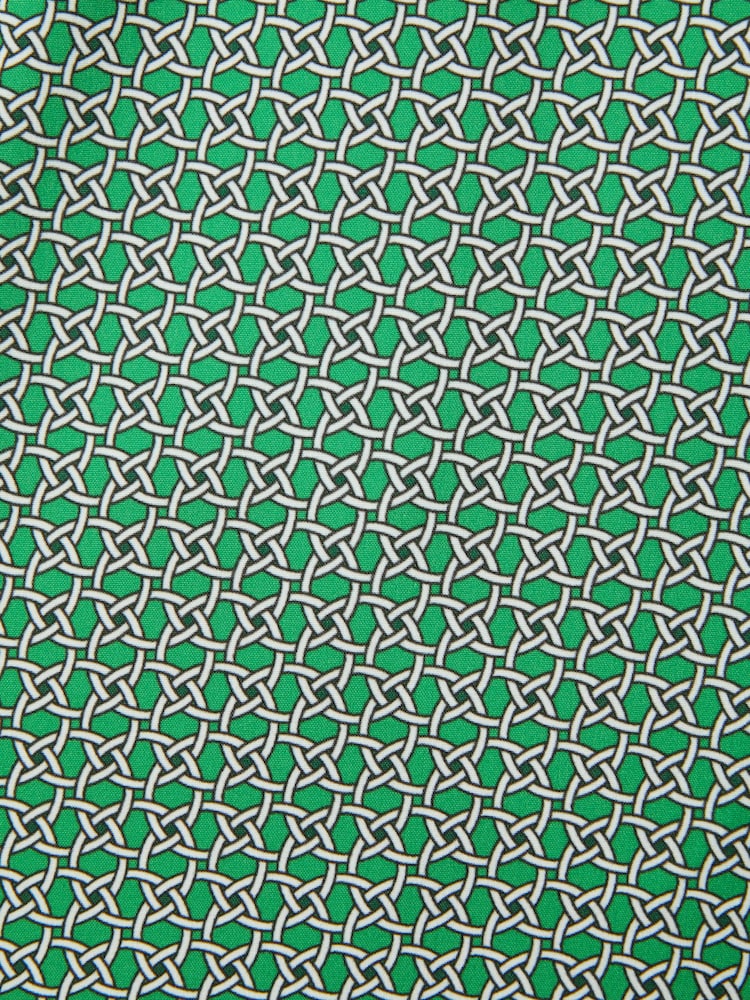 Reiss Bright Green/White Shape Printed Drawstring Swim Shorts - Image 6 of 6 Reiss Bright Green/White Shape Printed Drawstring Swim Shorts - Image 6 of 6