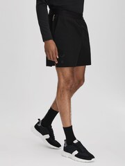 Reiss Onyx Black Hudson Castore Water Repellent Shorts - Image 2 of 6
