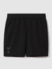 Reiss Onyx Black Hudson Castore Water Repellent Shorts - Image 3 of 6