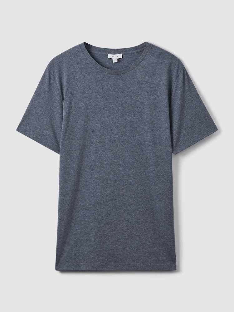 Gemêleerd luchtmachtblauw - Reiss - Bless - Katoenen T-shirt met ronde hals - Image 3 of 7