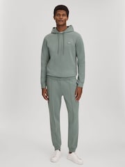 Reiss Sage Zorn Interlock Jersey Hoodie - Image 3 of 6