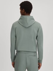 Reiss Sage Zorn Interlock Jersey Hoodie - Image 5 of 6
