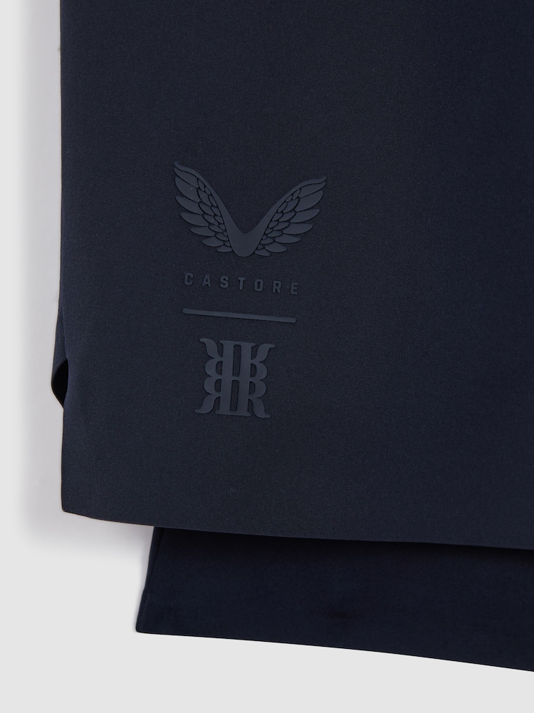 Reiss Midnight Navy Robert Castore Water Repellent 2-in-1 Shorts - Image 7 of 7