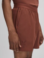 Reiss Rust Hudson Castore Water Repellent Shorts - Image 4 of 7