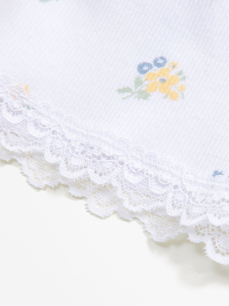 Abercrombie & Fitch Ditsy Floral Short Sleeve White T-Shirt - Image 2 of 2 Abercrombie & Fitch Ditsy Floral Short Sleeve White T-Shirt - Image 2 of 2