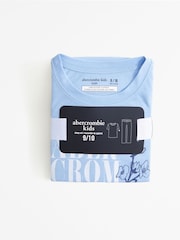 Abercrombie & Fitch Blue Gingham Logo Pyjama Set - Image 2 of 2