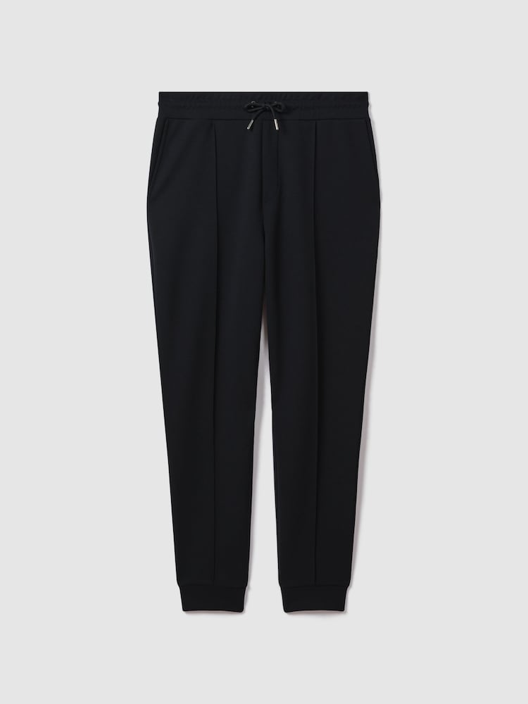 Reiss Navy Isaac Interlock Jersey Joggers - Image 2 of 7