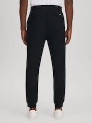 Reiss Navy Isaac Interlock Jersey Joggers - Image 5 of 7