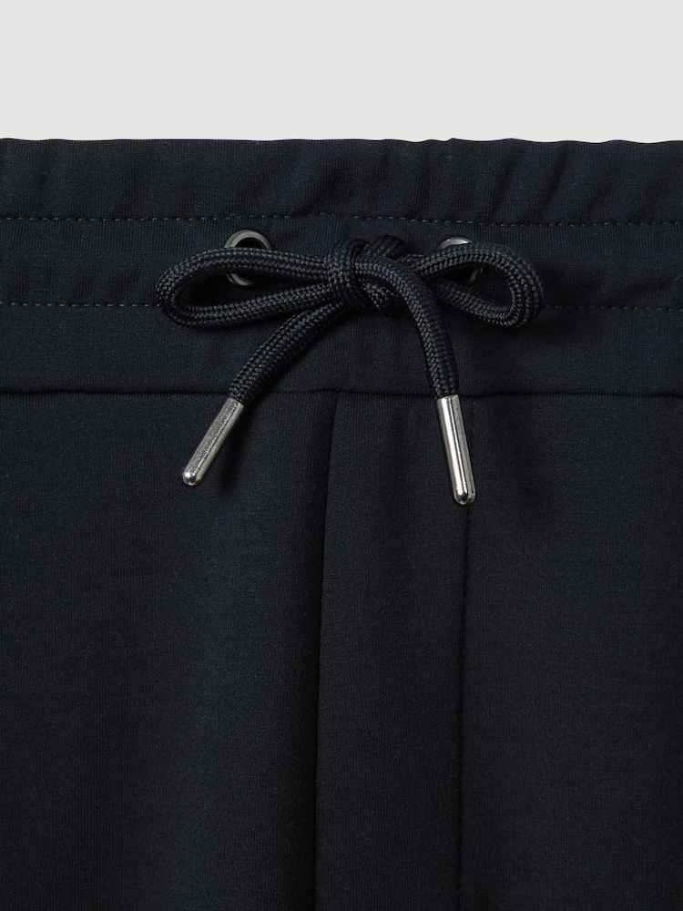 Reiss Navy Isaac Interlock Jersey Joggers - Image 7 of 7