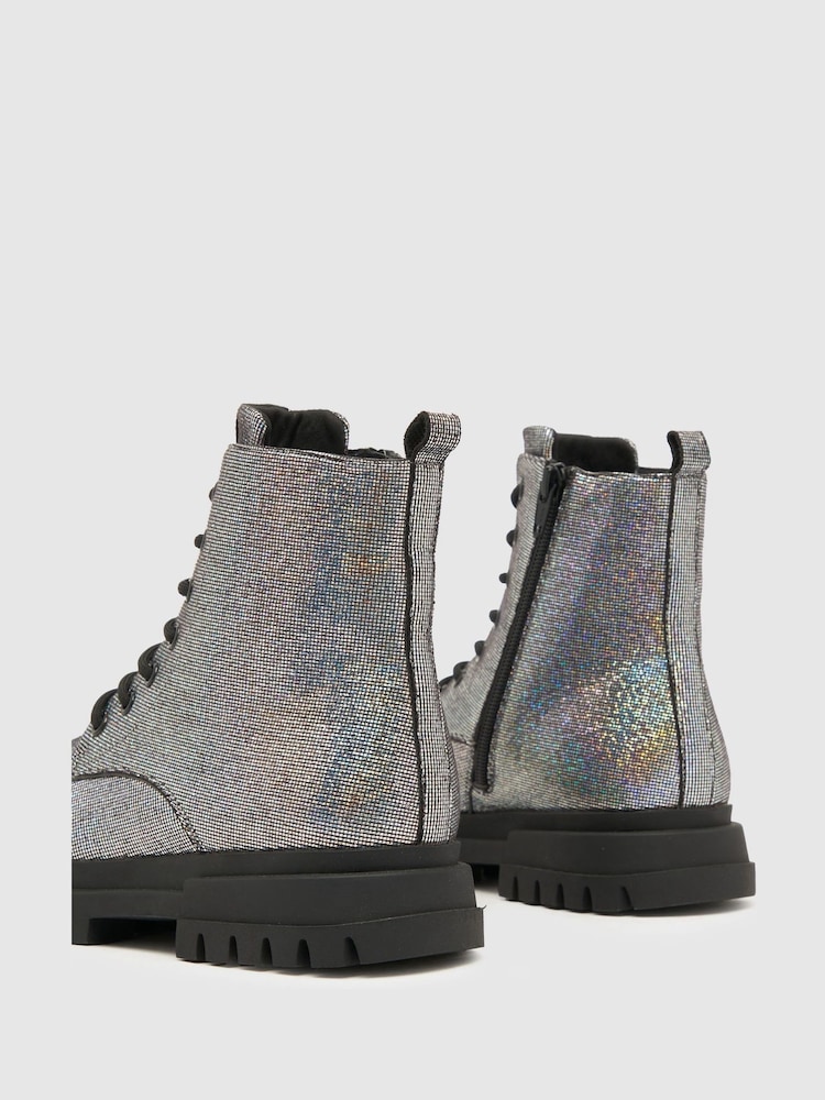 Bottes noires à lacets Schuh Caring - Image 4 of 4