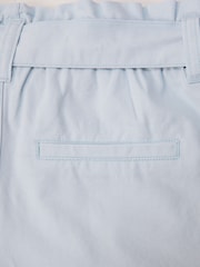 Abercrombie & Fitch Blue Tie Waist Twill Shorts - Image 7 of 7