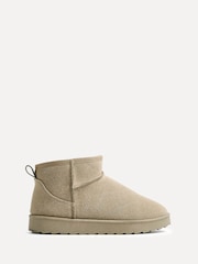Linzi Green Mini Addy Faux Suede Lined Ankle Boots - Image 4 of 7