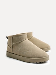 Linzi Green Mini Addy Faux Suede Lined Ankle Boots - Image 5 of 7
