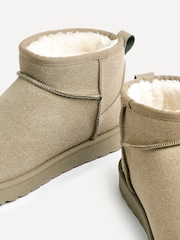 Linzi Green Mini Addy Faux Suede Lined Ankle Boots - Image 7 of 7