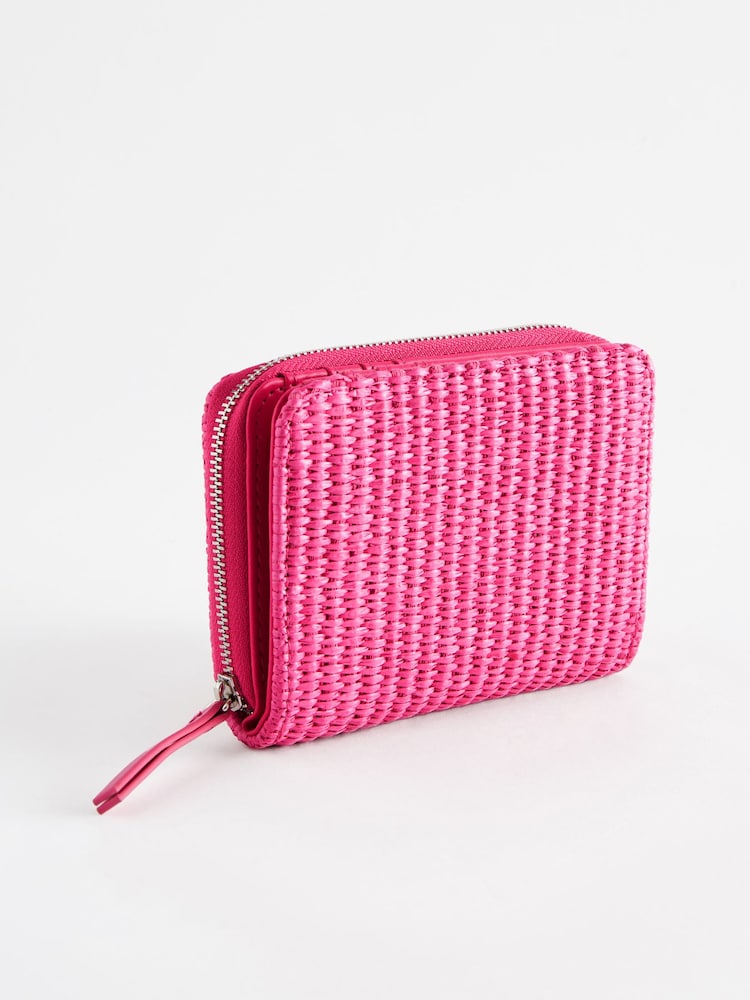 Pink Raffia Purse - Image 2 of 5