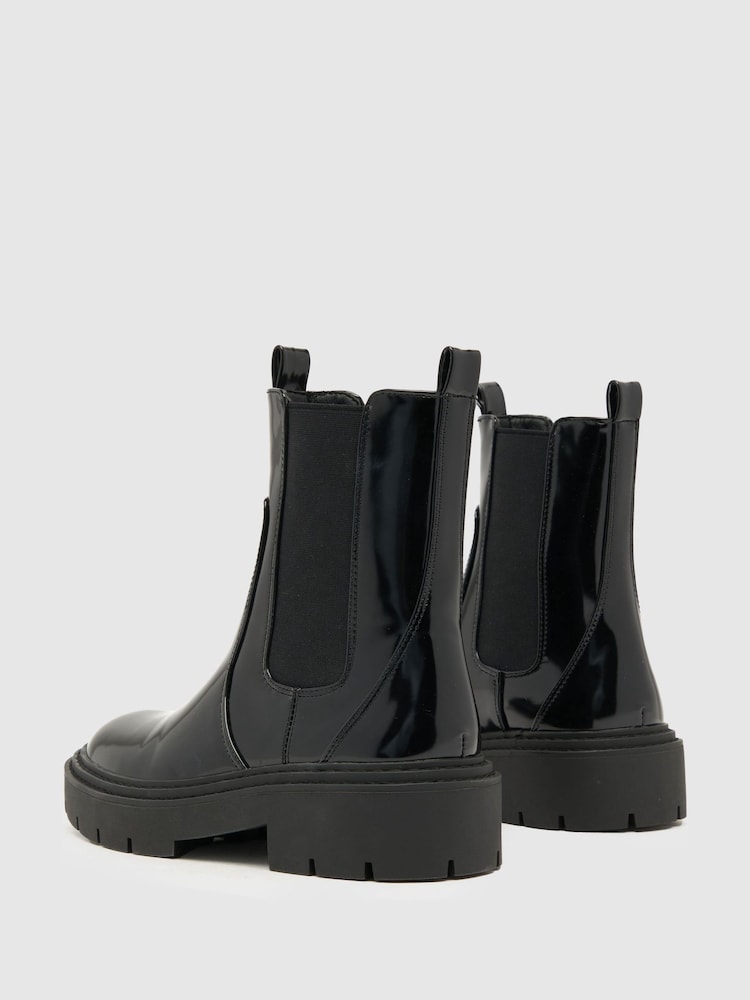 Schuh Black Azore Double Rand Chelsea Boots - Image 4 of 4