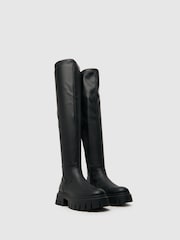 Schuh Danica Stretch Knee Black Boots - Image 2 of 4