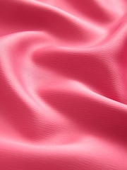 Coral Pink Satin Midi Skirt - Image 7 of 8