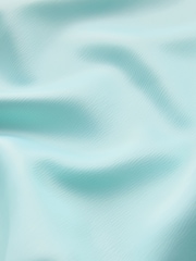 Aqua Blue Satin Midi Skirt - Image 6 of 7
