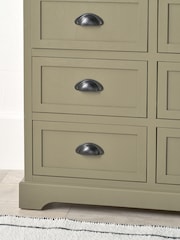 Pacific Olive Pine Wood 6 Drawer Unit - Image 3 of 7
