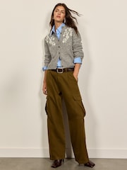 BHOEM Grey Embroidered Cardigan - Image 4 of 6