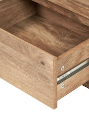 Pacific Oak Effect Veneer 2 Drawer Unit - Image 3 of 3