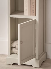 Pacific Linen Pine Wood Slim 1 Door 3 Shelf Unit - Image 2 of 6