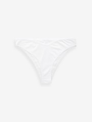 Black/White Brazilian Geo Lace Trim Knickers 4 Pack - Image 8 of 12