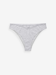 Black/White Brazilian Geo Lace Trim Knickers 4 Pack - Image 9 of 12