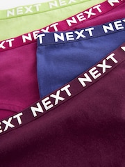 Pink/Purple/Green Short Logo Knickers 4 Pack - Image 9 of 9